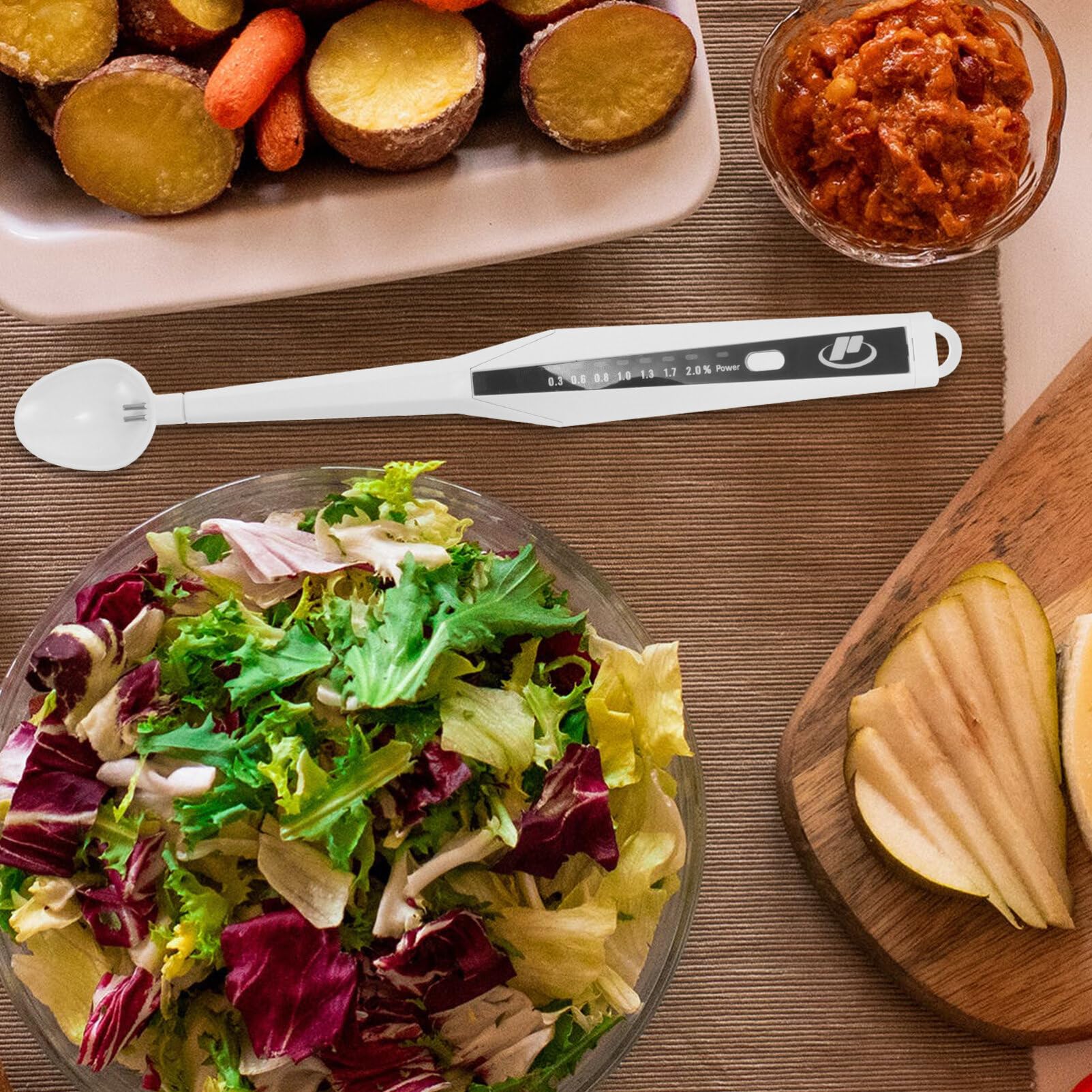 Tester Di Salinità Portatile Con Display Digitale Misuratore Di Concentrazione Sale Per Liquidi E Alimenti in Cucina Strumento Preciso Per Controllo Salinità