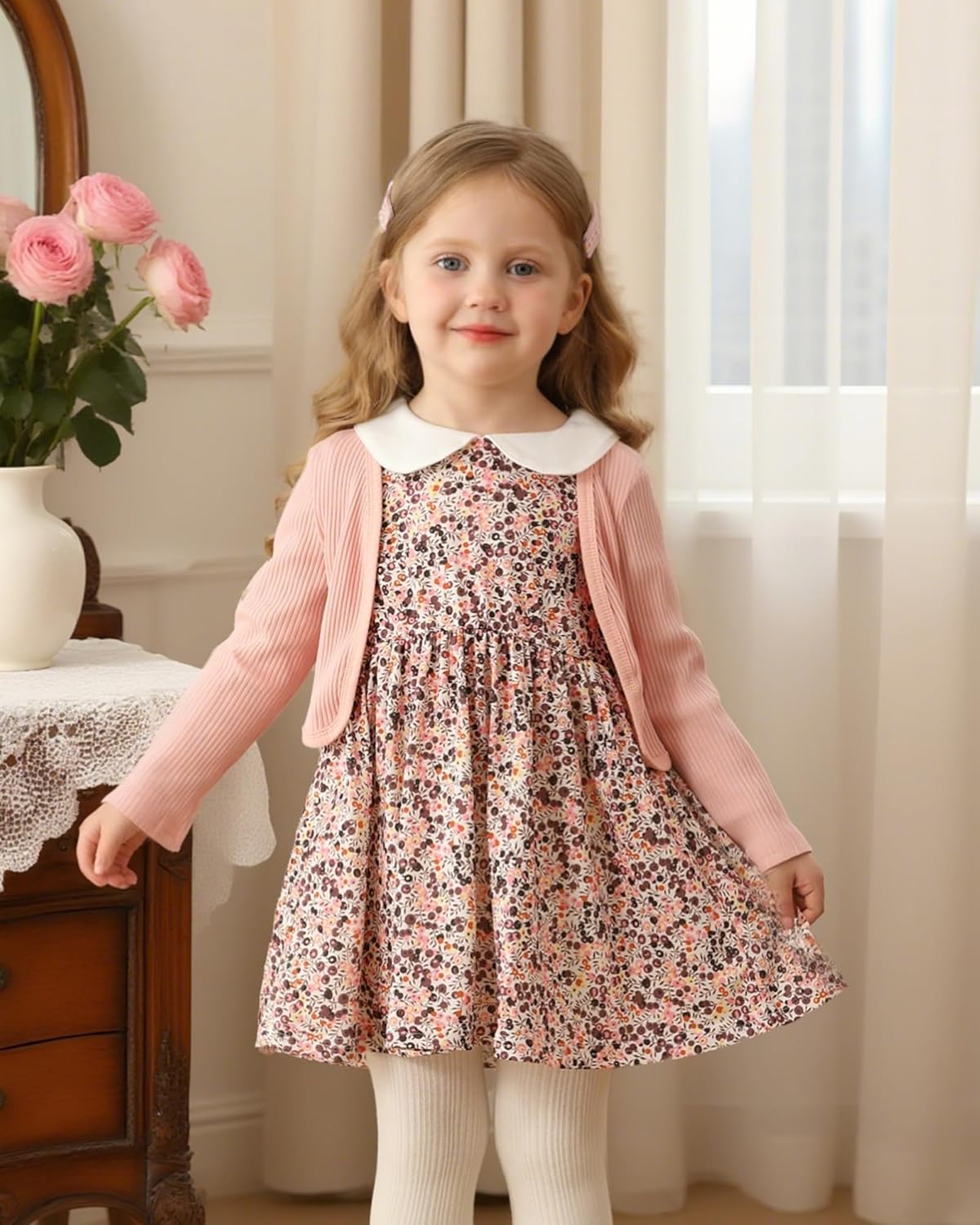 Mioglrie Toddler Baby Girl Dress Fall Winter Outfits Coat Baby Girls Dresses 6 9 12 18 24 Months 2t 3t Girl Clothes - Image 3