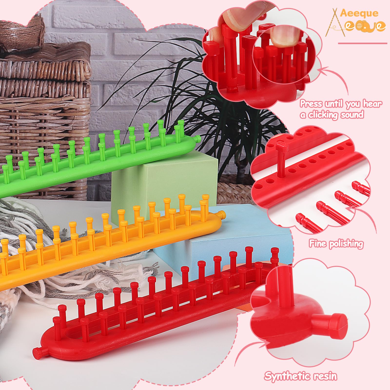 20 Stück Maschenmarkierer + Strickschlaufen + Nadeln – Set Für Stricken, Häkeln, DIY