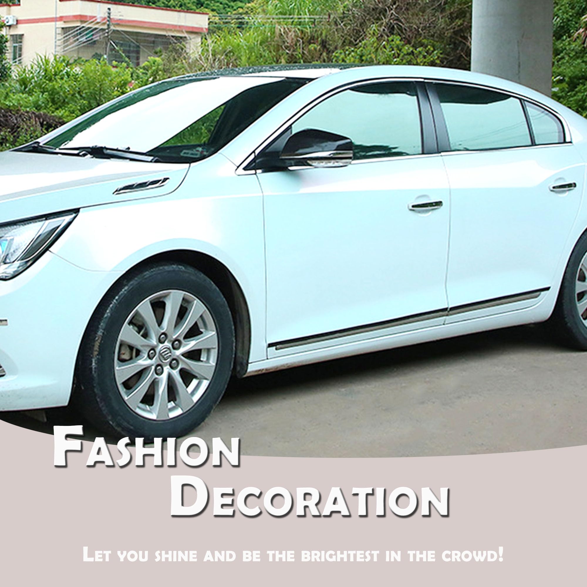 Nastro Adesivo Cromato Auto 8mm X 5m - Nero, Per Decorazione E Protezione Carrozzeria - Foto 3