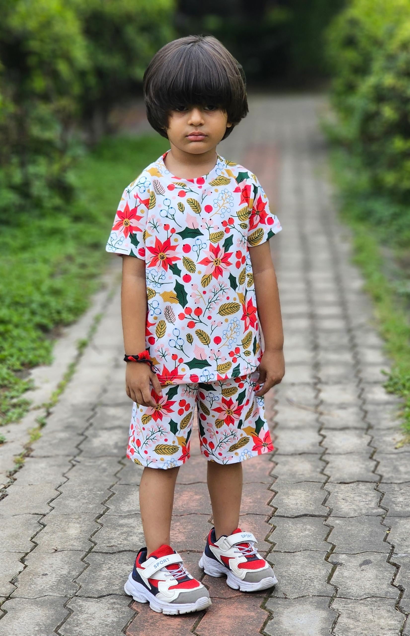 EMBLIKA Casual Clothing for boys Printed Kids Clothing Sets||kids Tshirt&short||boys summer set||baby boys cotton blend clothing|| 4