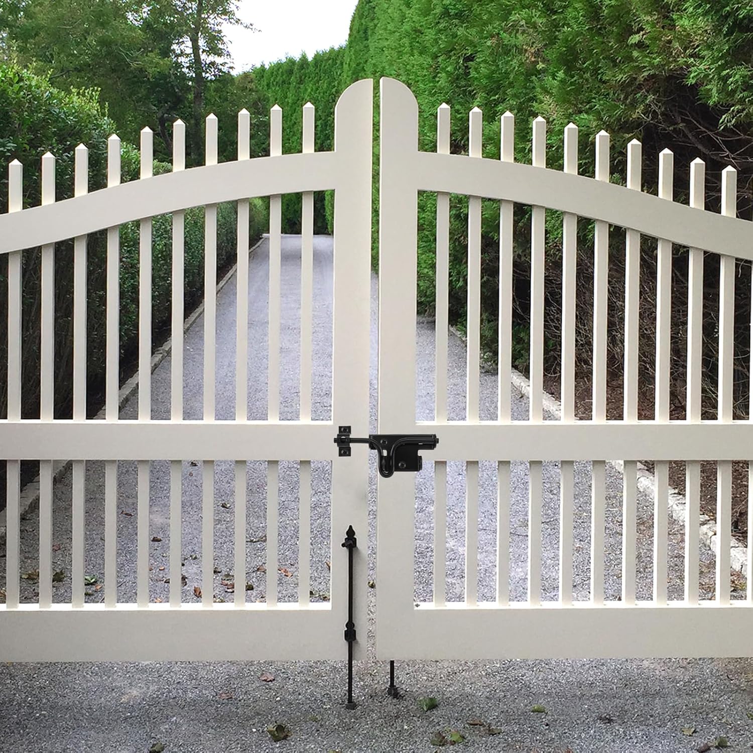 HOME MASTER HARDWARE Heavy Duty Slide Bolt Gate Latch, Thickened Metal Sliding Bolt Door Lock with Padlock Hole, Solid Hardware for Wooden Fence, Barn Door, Shed Door, Yard Door, Interior and Outdoor