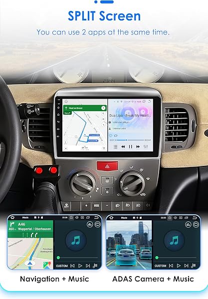 Autoradio Android 13 per Lancia Ypsilon 2006-2011 con Wireless Carplay Android Auto 8-Core 4G+32G Schermo QLED WiFi Navigazione Bluetooth 5.0 - 5
