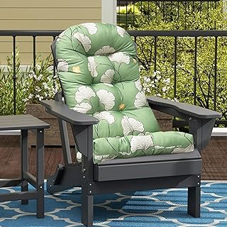 Outdoor Adirondack Chair Cushion Waterproof Rocking Chair Cushions High Back Thick Patio Chair Pads