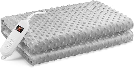 Review Electric Heated Throw Blanket Twin Size 50″ x 60″ | 10 Levels Fast Heating & Machine Washable | Soft Fleece Full Body Warming Sofa Bed Blankets with Auto-Off Overheating Protection 4H Timer | Grey Review Electric Heated Throw Blanket Twin Size 50″ x 60″ | 10 Levels Fast Heating & Machine Washable | Soft Fleece Full Body Warming Sofa Bed Blankets with Auto-Off Overheating Protection 4H Timer | Grey