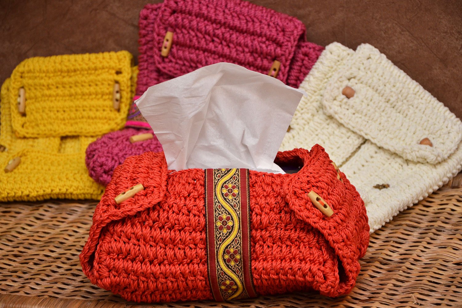 Crochet Tissue Holder Free Patterns