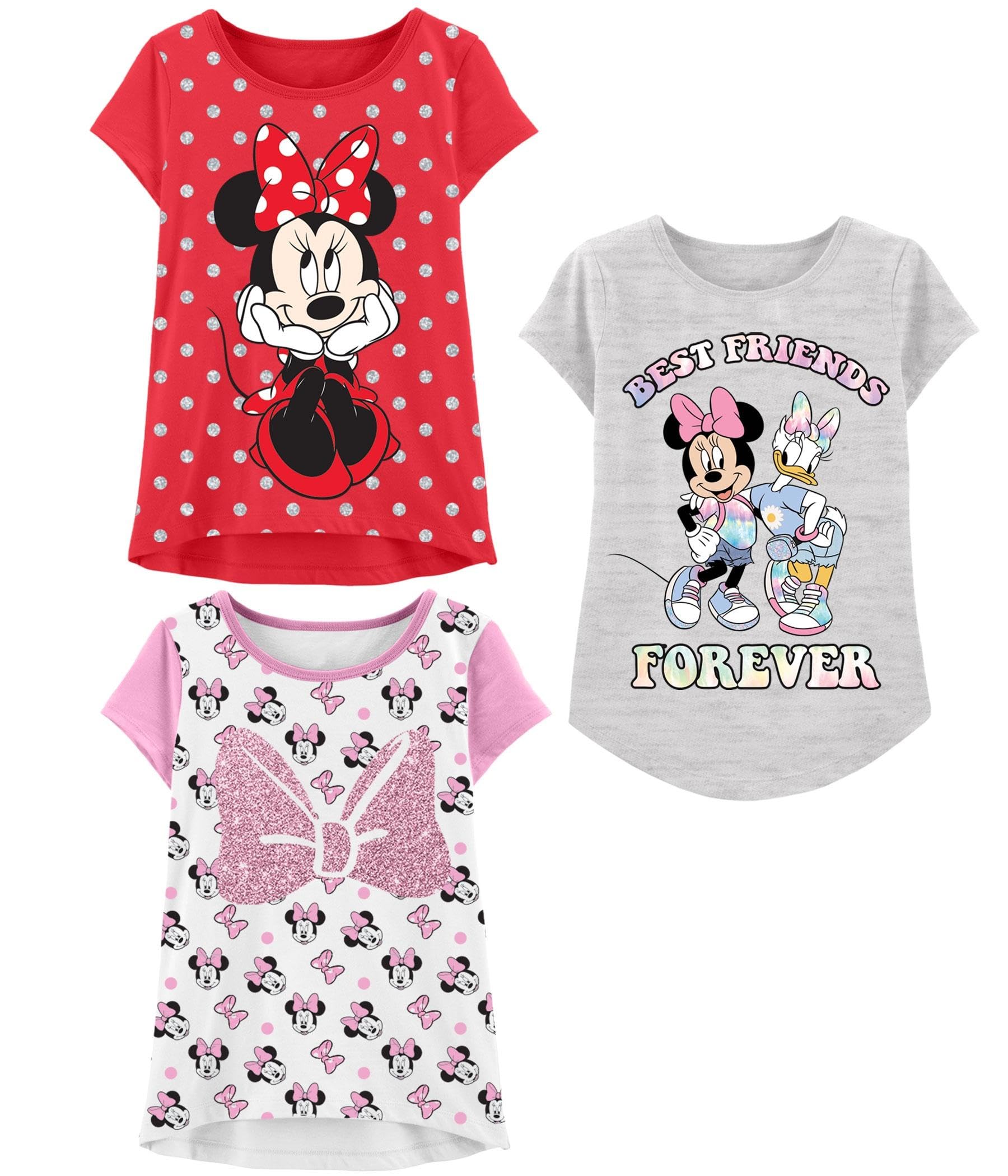 Disney Minnie Mouse T-Shirt (Sets) Daisy Duck Graphic Outfit Tee Infant Little - Picture 2 of 25