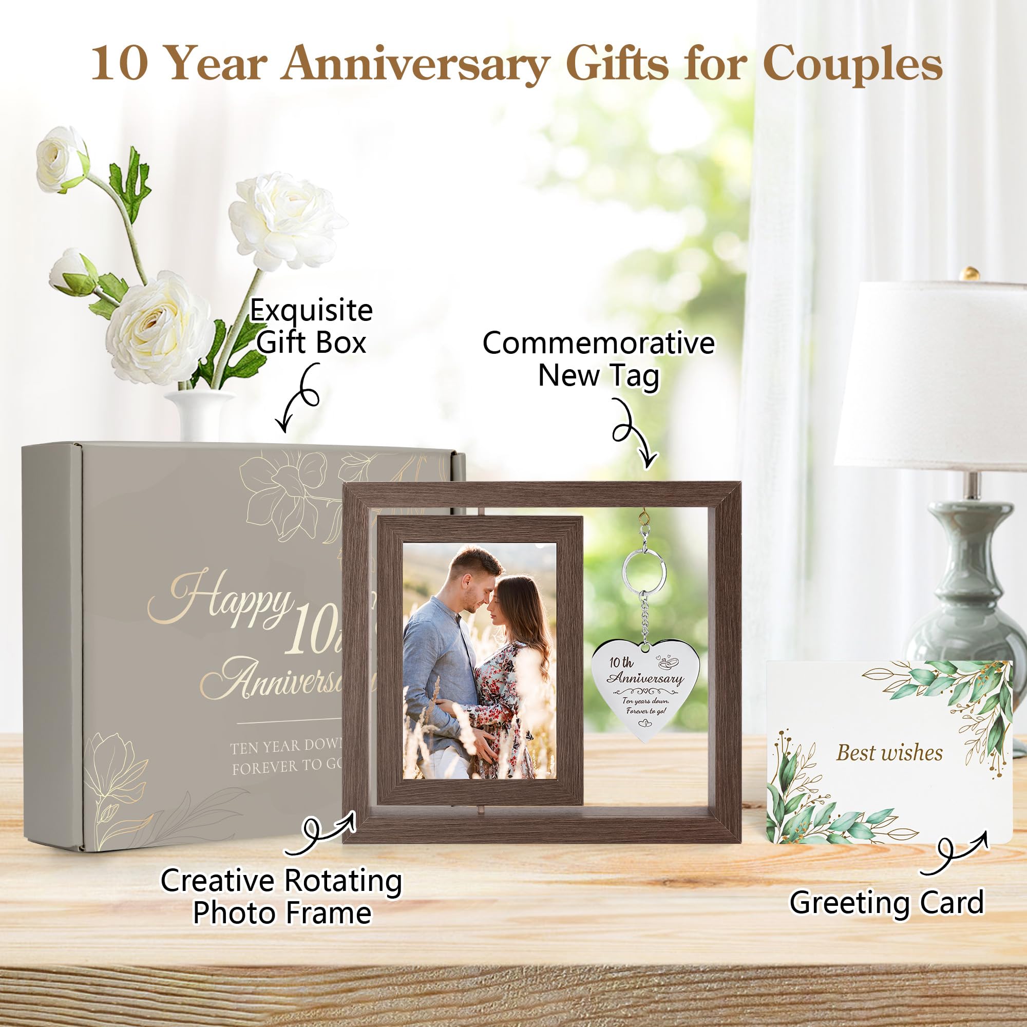 Amazon.co.jp: 10周年記念写真フレームギフト カップルへの10周年記念