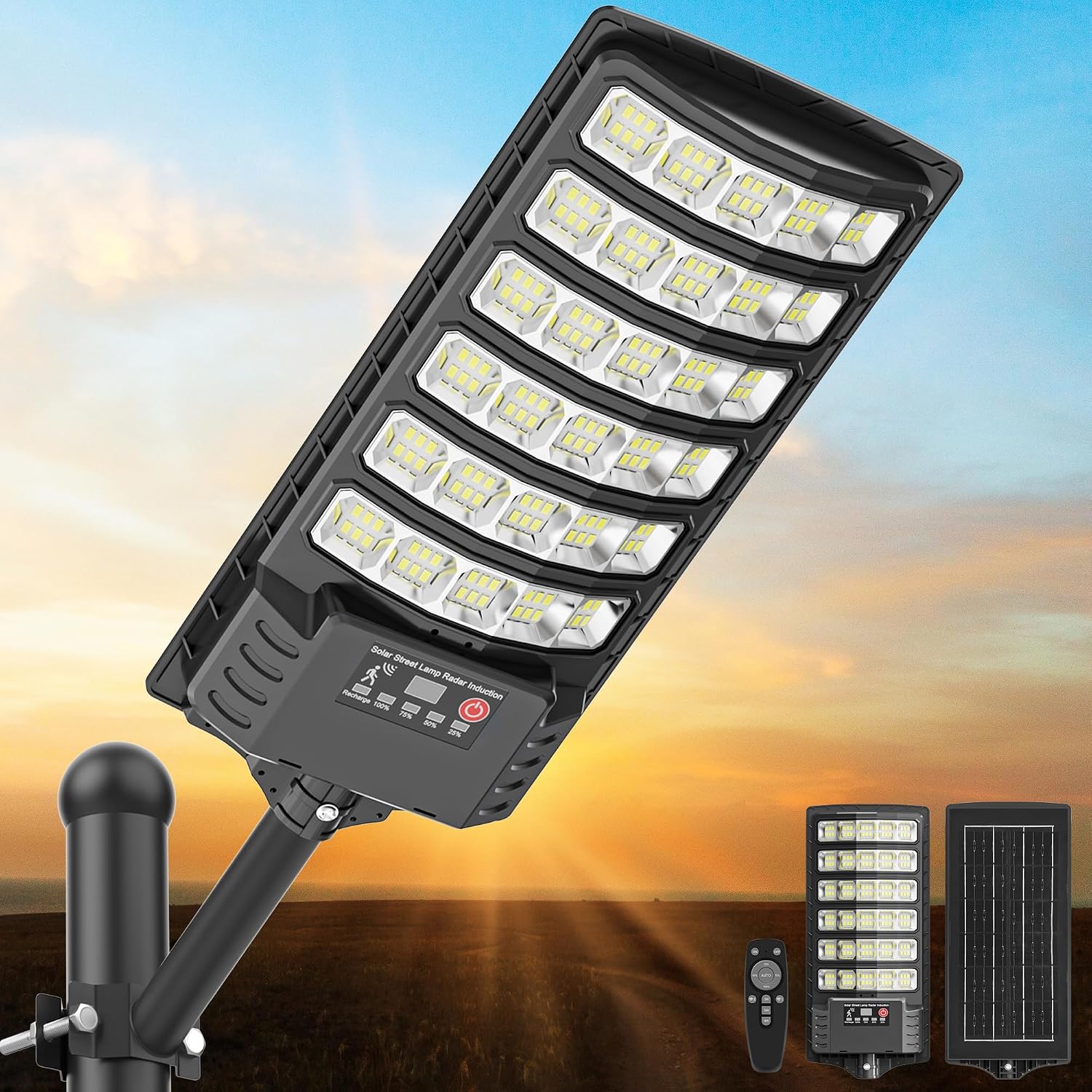 OKPRO Solar Street Light Outdoor Waterproof Motion Sensor