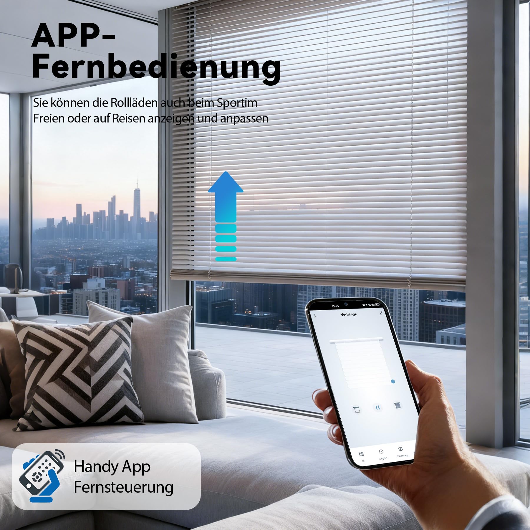 Interruttore per tapparelle WiFi, interruttore per tapparelle da incasso, compatibile con Alexa/Google Home/Smart Life, Wi-Fi per tapparelle necessita di controllo zero