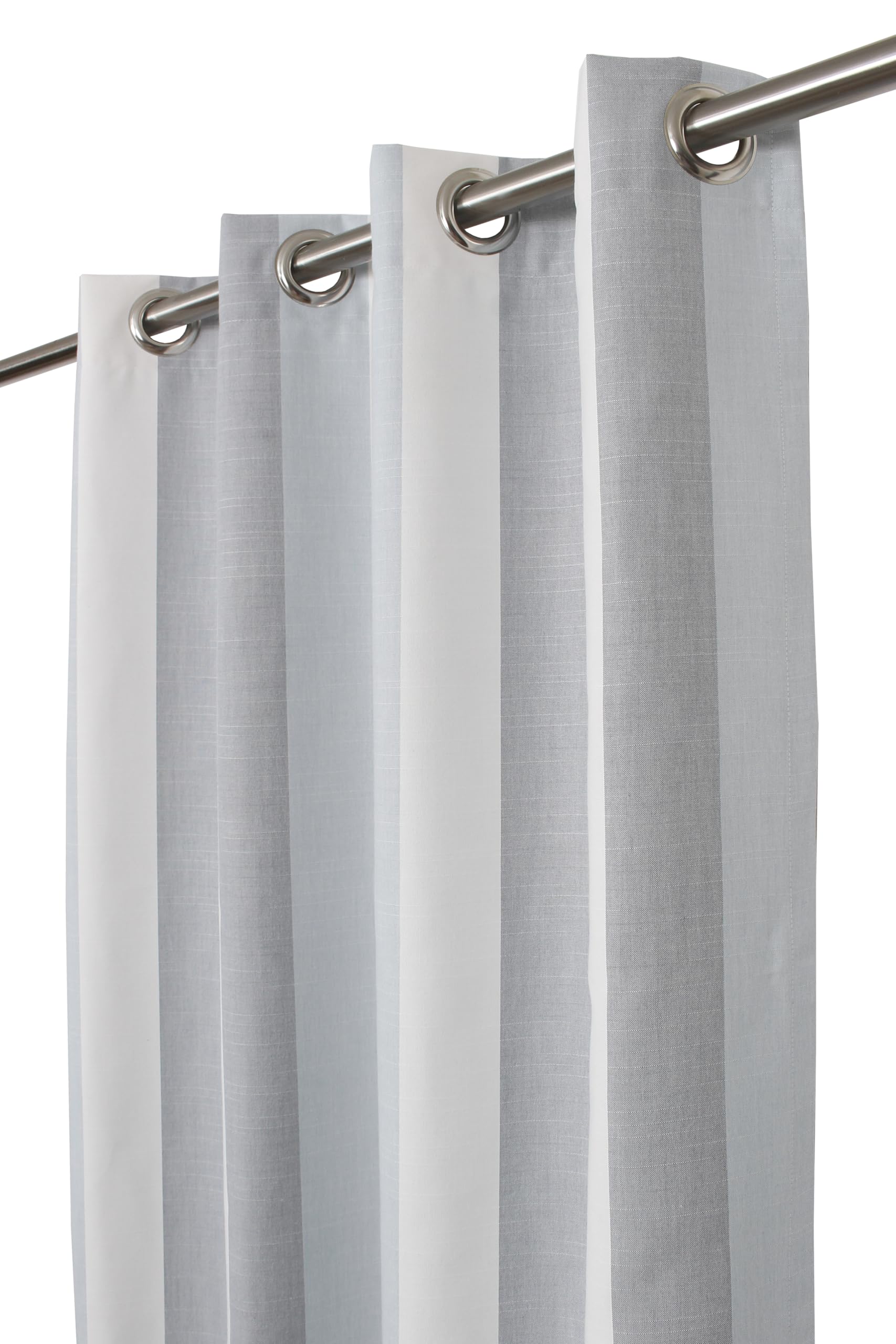 Sweet Summer Living Outdoor/Indoor Sunbrella Curtain 96 inch x 50 inch Water, Weather, Fade and Stain Resistant with 8 Stainless Steel Grommets Direction Dew Stripe