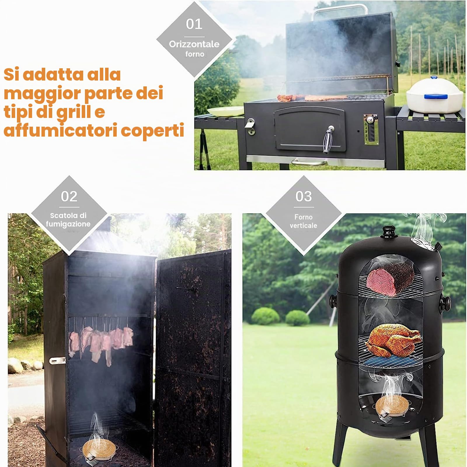 Generatore di affumicatura a freddo, in acciaio inox, con manico, generatore di fumo freddo per affumicatore, generatore di fumo per barbecue