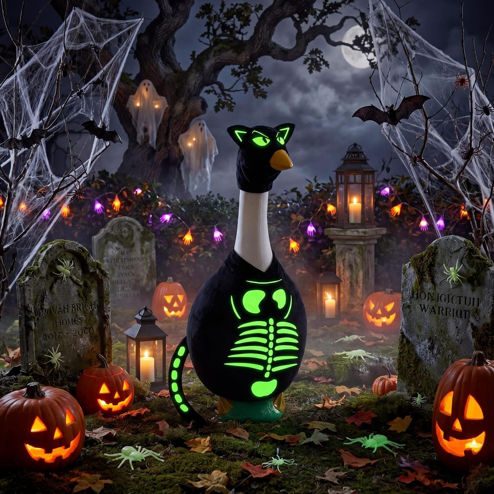 Porch Goose - Costume da gatto nero, 58,4 cm