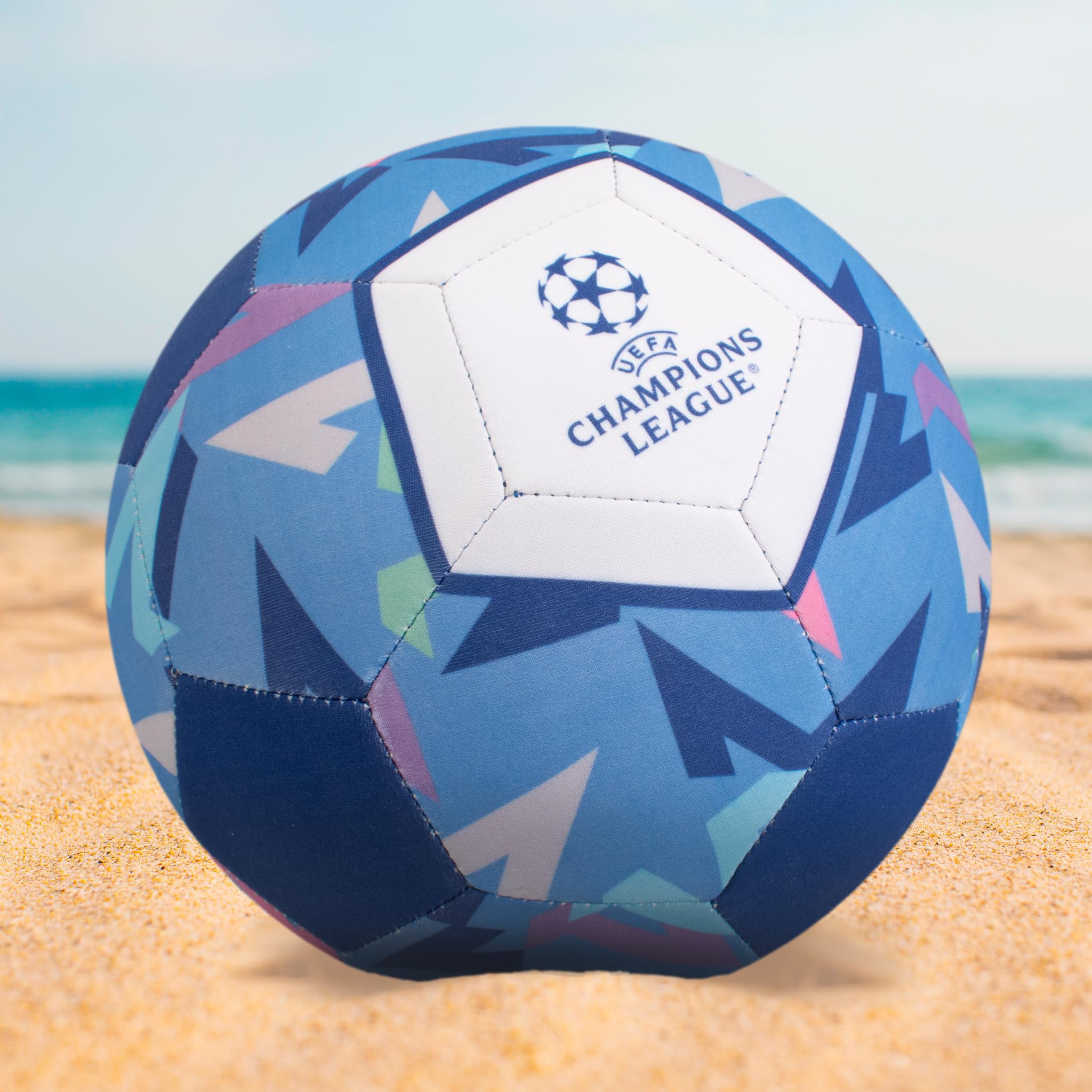Hy-Pro Officially Licensed UEFA Champions League Beach Ball, Neoprene, Size 5, UCL, Merchandise, Waterproof, Indoor, Outdoor - Image 2