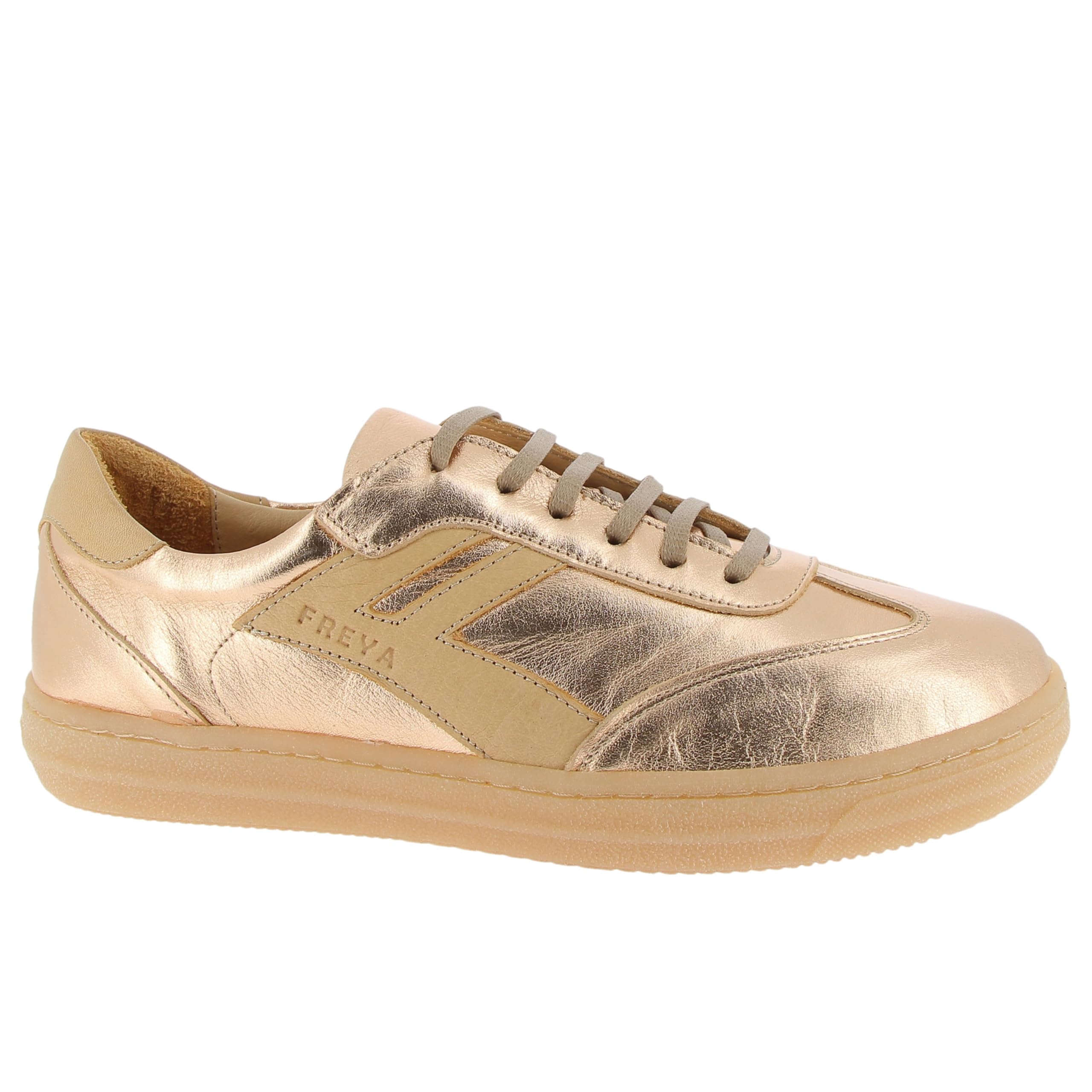 Andrea Conti Freya Women's Low Top Trainers, Rose Gold Camel, 5 UK