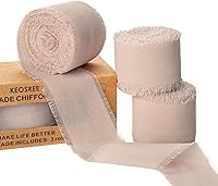 Vista 15 de 9 rollos de cinta de gasa multicolor hecha a mano, 1.5 pulgadas x 21 yardas, cintas de seda con flecos deshilachados (9 rollos de 2.3 yardas)