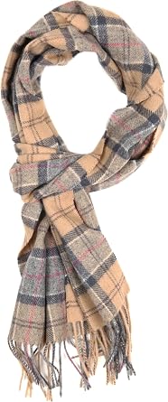 Barbour Tartan Lambswool Brown One Size