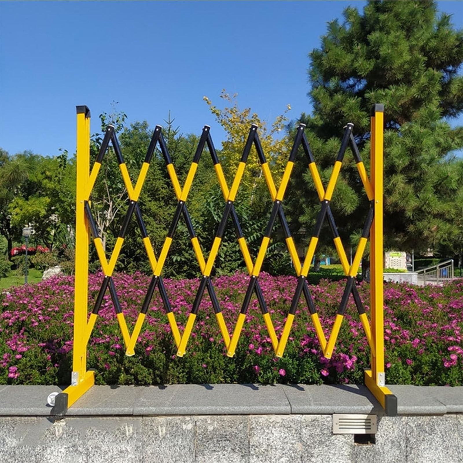 Portail de sécurité extensible de 1,2 x 4 m avec barrière pliable mobile