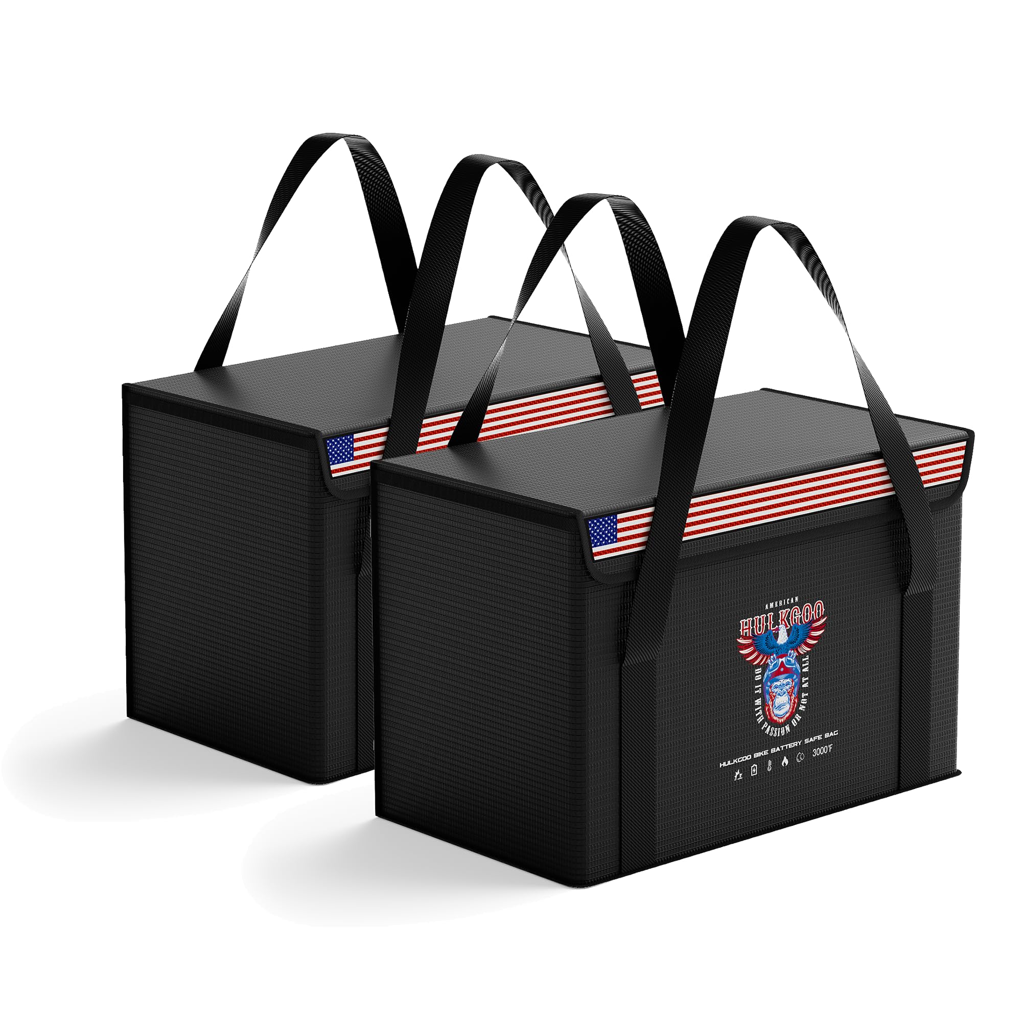 Bolsa segura para batería de 12 V 100 AH, bolsa de lipo ignífuga, bolsa de almacenamiento a prueba de explosiones, 2 paquetes