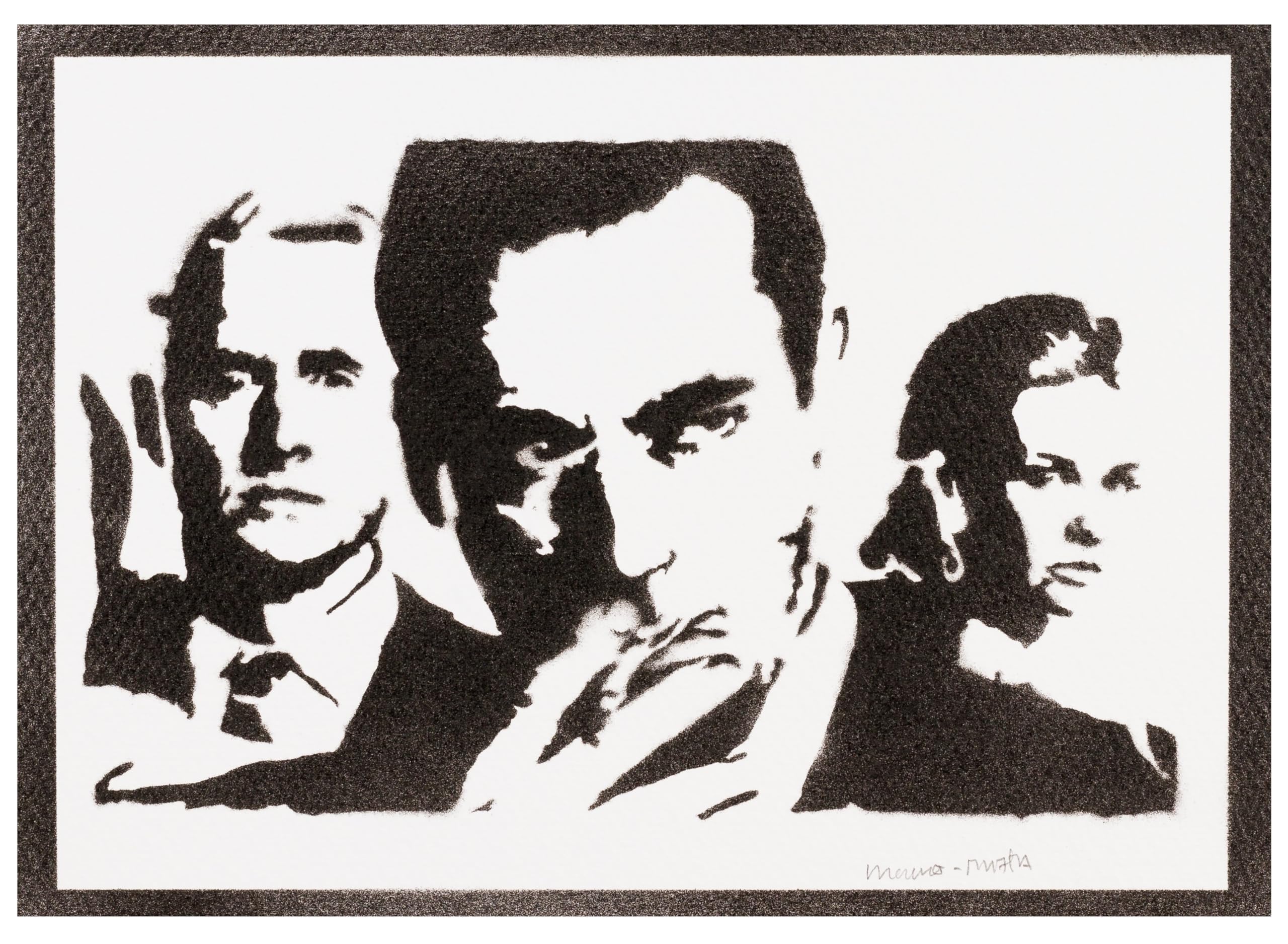 – moreno-mata Real Handmade Graffiti Mad Men TV Series Poster Room Decor Home Wall Art Decoration Bedroom Gifts for Men and Women