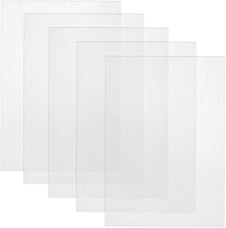 Giantree 5 Pieces of Animal Skin Costume Eye Mask Mesh, PVC Eye Mask Plastic Mesh, White Hard Linen Suitable for Orc Masks Cosplay Props Animal Skin Costumes Handicrafts, 11.8 inches x 8.27 inches