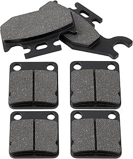 Front and Rear Brake Pads for Yamaha Kodiak 400 450 2000 2001 2002 2003 2004 2005 Grizzly 400 450 2007 2008 2009 2010 Wolverine 450 Big Bear 400 YFM400 YFM450