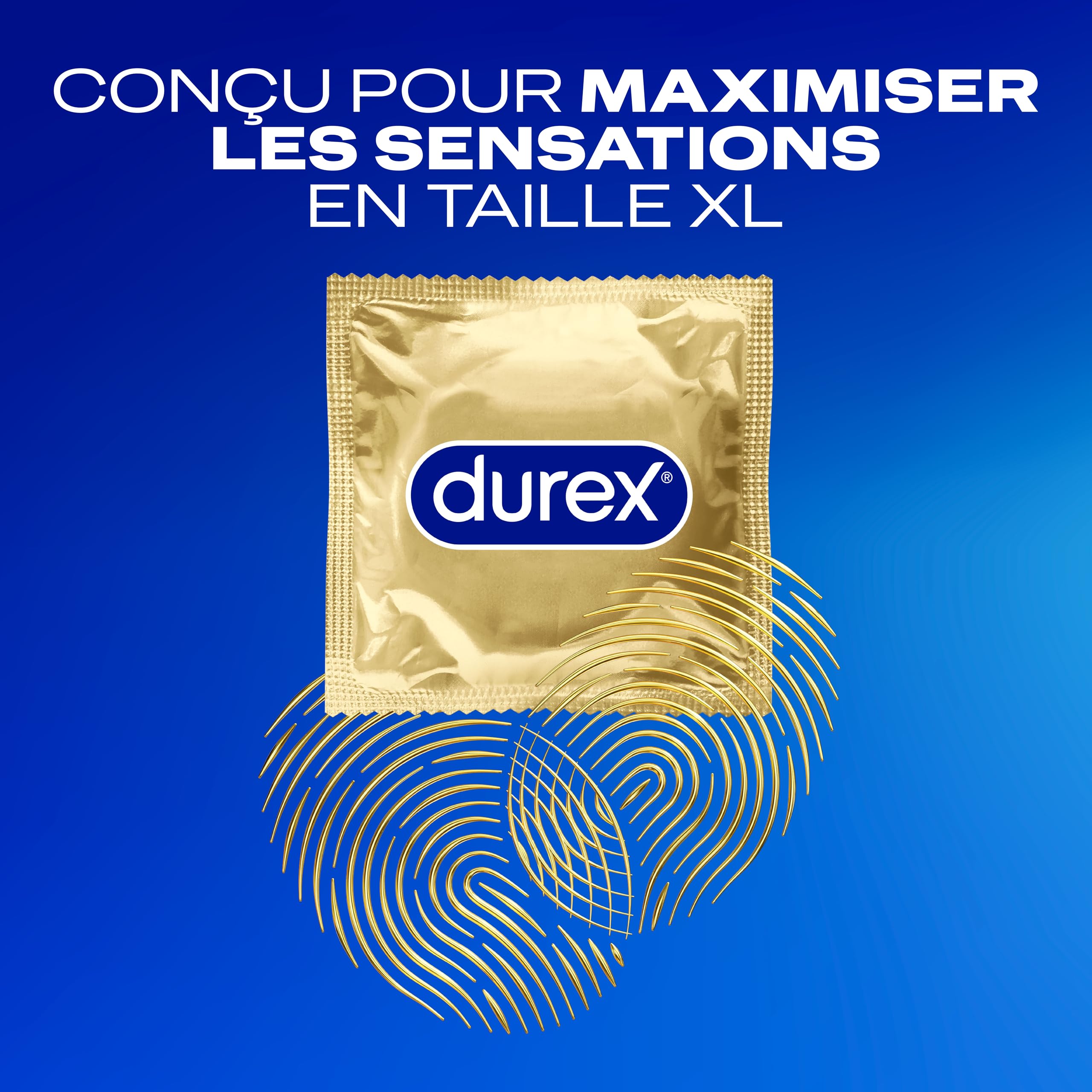Durex Nude XL - 30 Préservatifs Homme Ultra Fins et Extra Larges - Largeur nominale 60mm