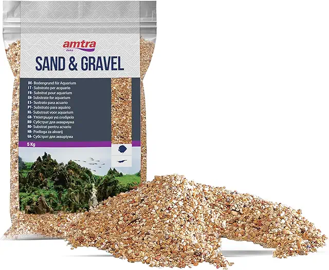 Amtra Amber Sand für Aquarien - Natürlicher Aquarienboden 1-2 mm