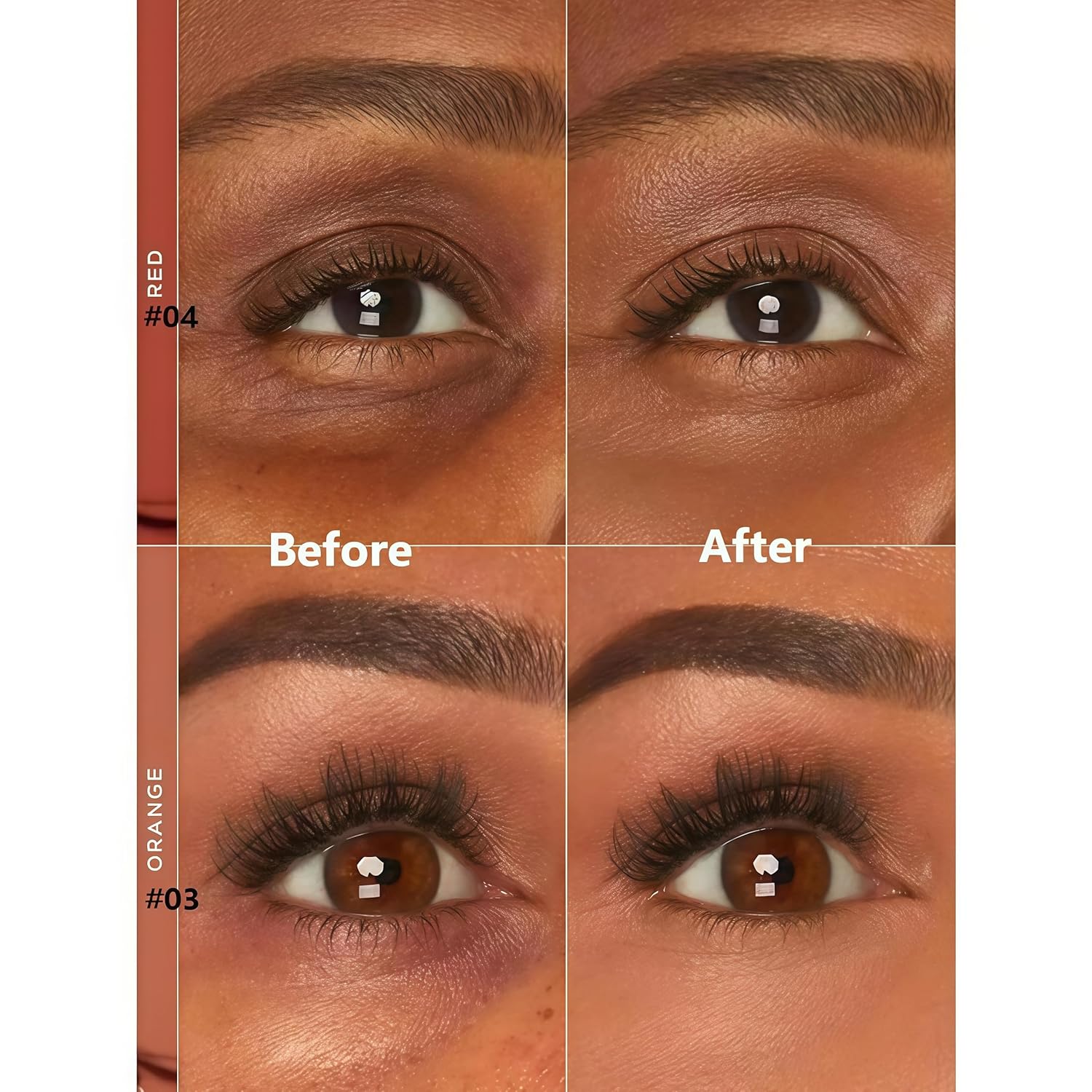 Colored Clay CC Undereye Corrector, Under Eye Concealer with Brush, Dark Circle Defense, Under Eye Color Corrector for Dark Circles (Medium-Tan Peach, with brush) - Image 7