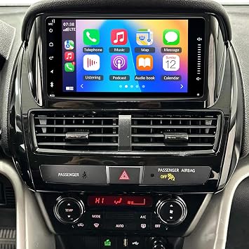 7" Double Din Car Stereo Audio for Mitsubishi Eclipse Cross 2018-2026 Bluetooth Player USB FM Multimedia Radio+ Backup Camera with SWC Support Mobile Phone Synchronization 4+64G Android 14