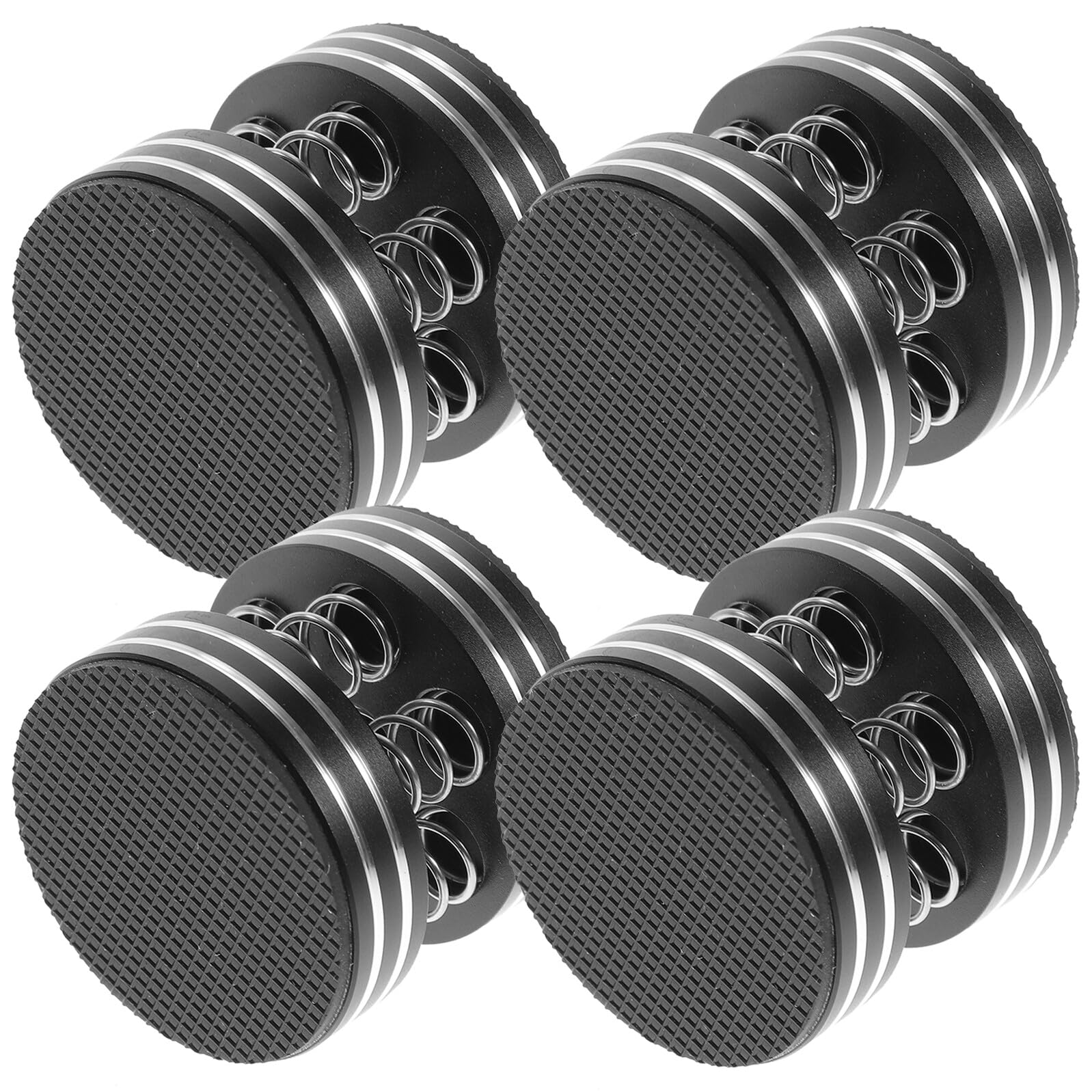 Toddmomy Lautsprecher Isolationspads 4 Stück zur Klangverbesserung aus Aluminiumlegierung und Gummi Stoßdämpfende Lautsprecherfüße für HiFi Lautsprecher und Audioequipment