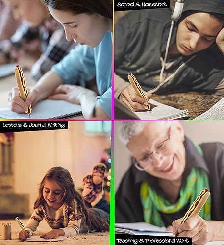 Miniatura 3 de Planet Pens Hotdog - Bolígrafo novedoso, fresco, divertido, único, suministros de oficina para niños y adultos, bolígrafo colorido de escritura de