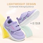 STQ KIDS Toddler Barefoot large orteil Box Chaussures Garçons Filles Sneakers Tennis Casual Première marche Préscolaire Non Glisser respirant léger Confortable