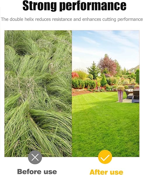 Replacement Strimmer Line Compatible with Worx, BESPOTCL 2PCS 3M Strimmer Wire Lawn Mower Strimmer Spool Grass Trimmer Spool Replacement Trimmer Spool Lawn Mower Line - 5