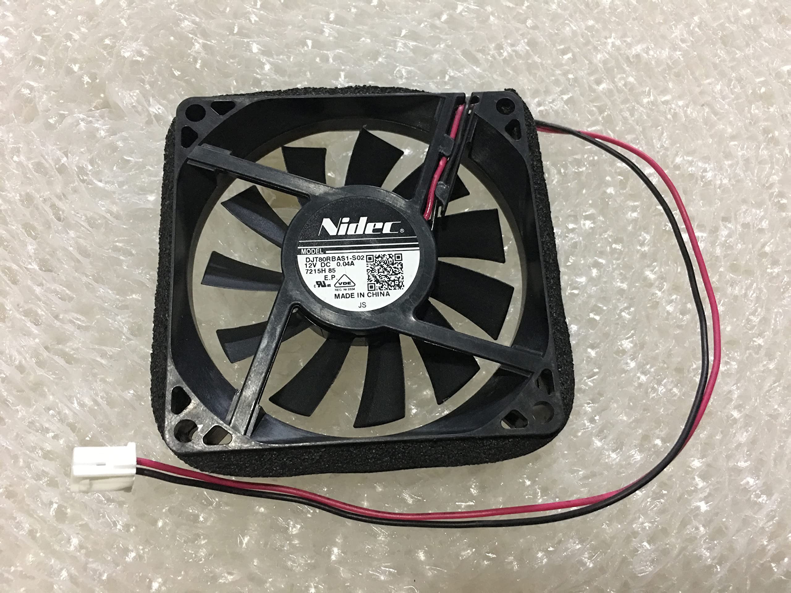 for DJT80RBAS1-S02 12V 0.04A 80×80×15mm Refrigerator Quiet Fan