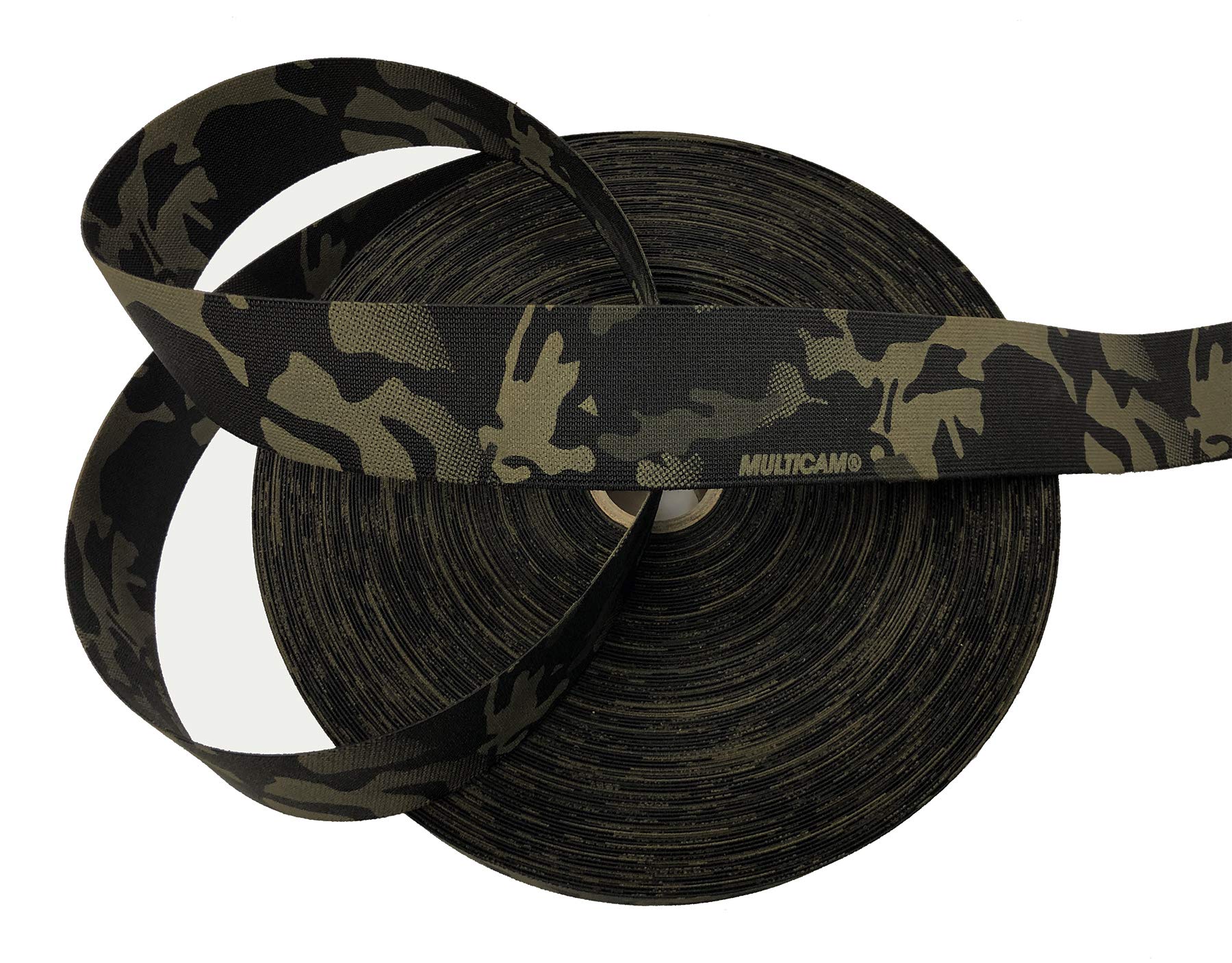 Mmi Textiles Multicam Black 1 Metre Of 50Mm / 2" Double Sided Crye Elastic