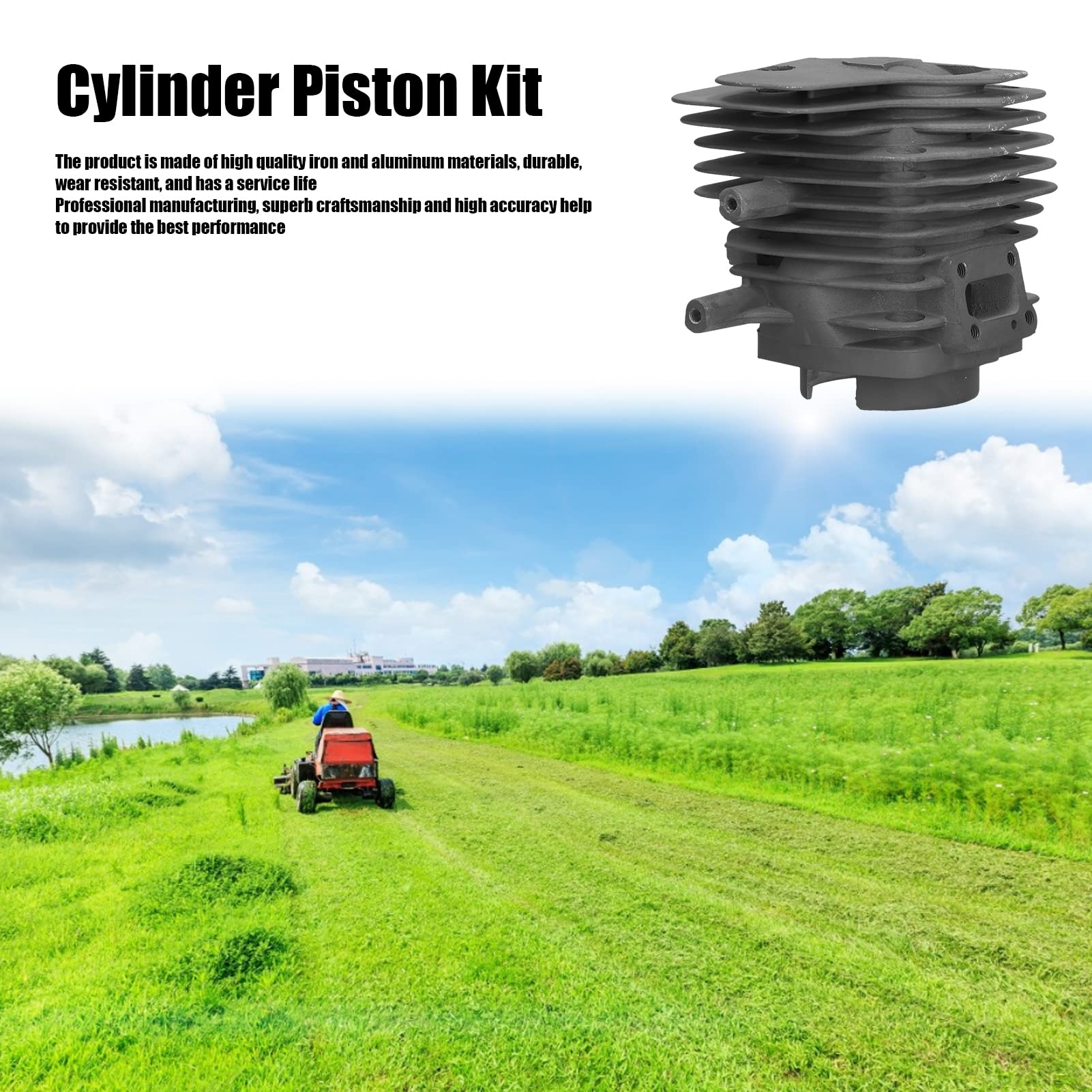 Zestaw Cylindra K650, 50mm Tłok Wytrzymała Konstrukcja, Cylinder Silnika K700 Części Zamienne, Do Pilarki Łańcuchowej, Wysoka Wydajność