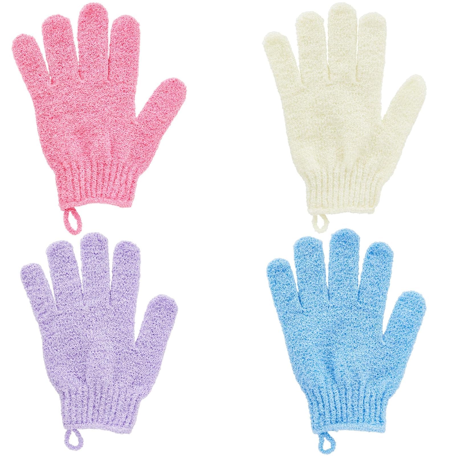 CARTZILLA 2 Pairs Bath Glove,Shower Gloves for Unisex,WashGlove for Shower,Deep Cleansing Mitt Bath Glove Wash Dead Skin Remover Exfoliating Body Scrubber multicolour