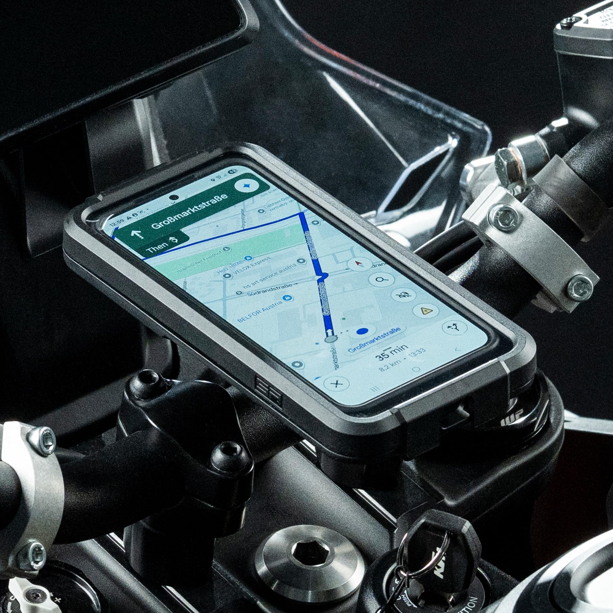 SP CONNECT Moto Bundle Universal Phone Case LT XL | SPC+ | Supporto universale per telefono per moto, bicicletta, ciclomotore e scooter, supporto per smartphone e navigatore da viaggio