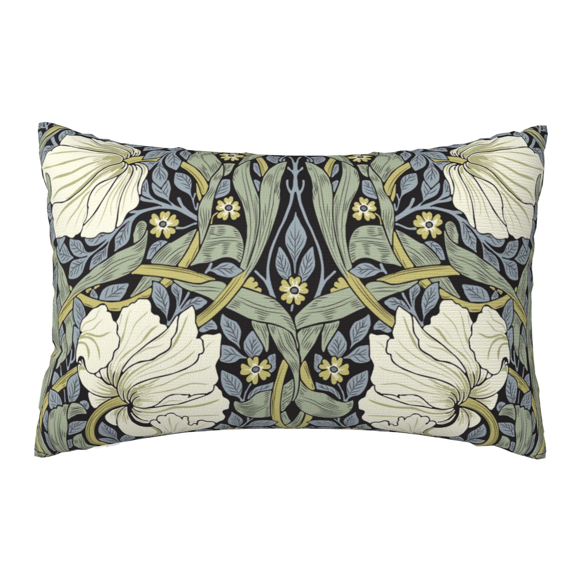 Keebik William Morris Pimpernel Design Throw Pillow Cover Soft Decorative Throw Pillowcases Cushion Case for Home Decor Living Room Bed Couch Car 12x20 Inch