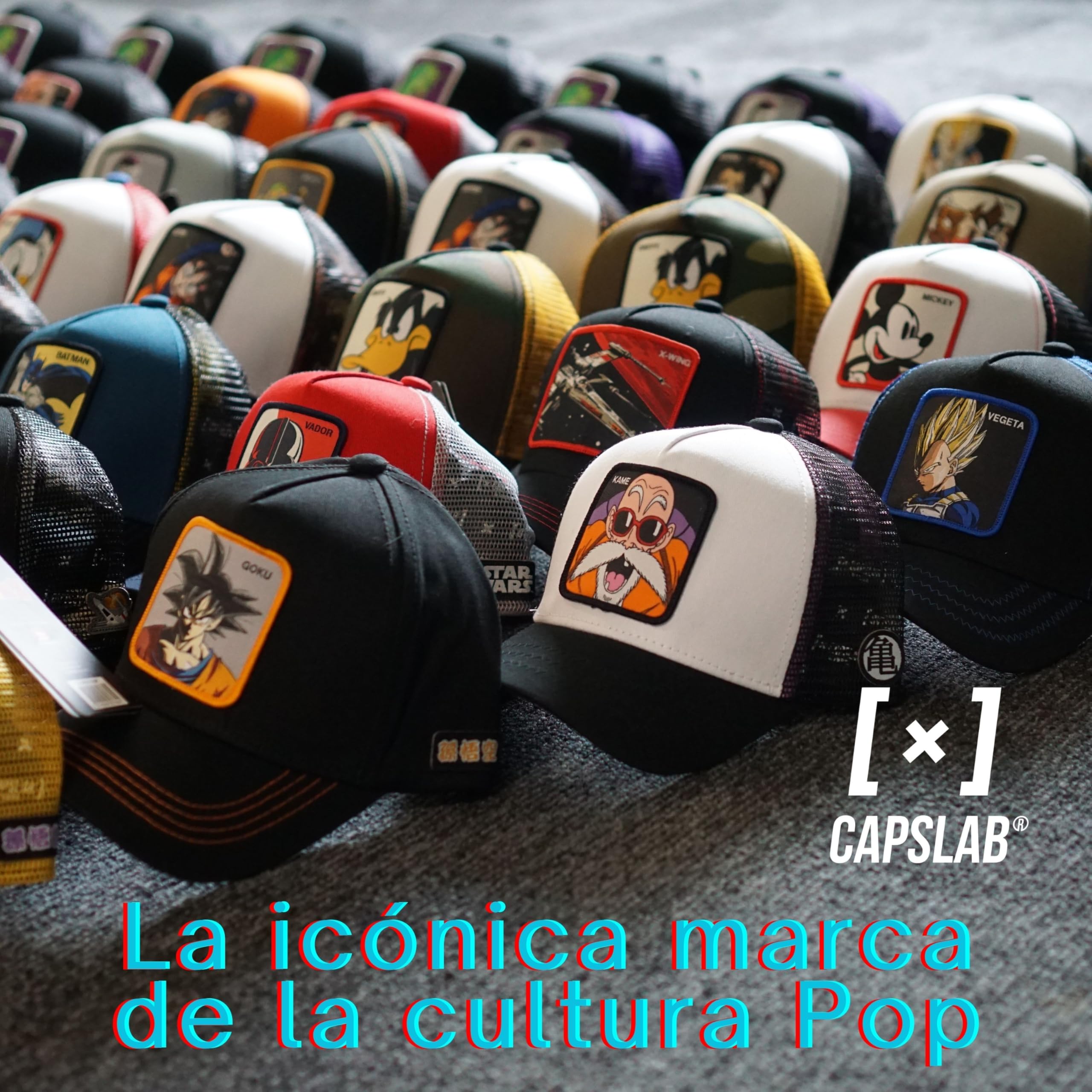 Capslab Casquette Looney Tunes Bugs Bunny Gris Filet Rouge