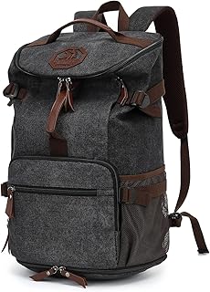Kalesi Gym Duffle Bag Backpack 4-Way Waterproof with Shoes Compartment for travel Sport Hiking laptop, Vintage Black, X-La...