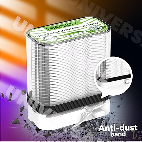 Miniatura 5 de Soporte para púas de hilo dental vacío (2 unidades), dispensador de púas de hilo dental para limpiar los dientes, estuche de púas de hilo dental de