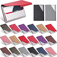 Vista 1 de Yexiya 20 tarjeteros de piel sintética con cierre magnético, de acero inoxidable, delgada, para tarjetas de crédito, identificación, mujeres