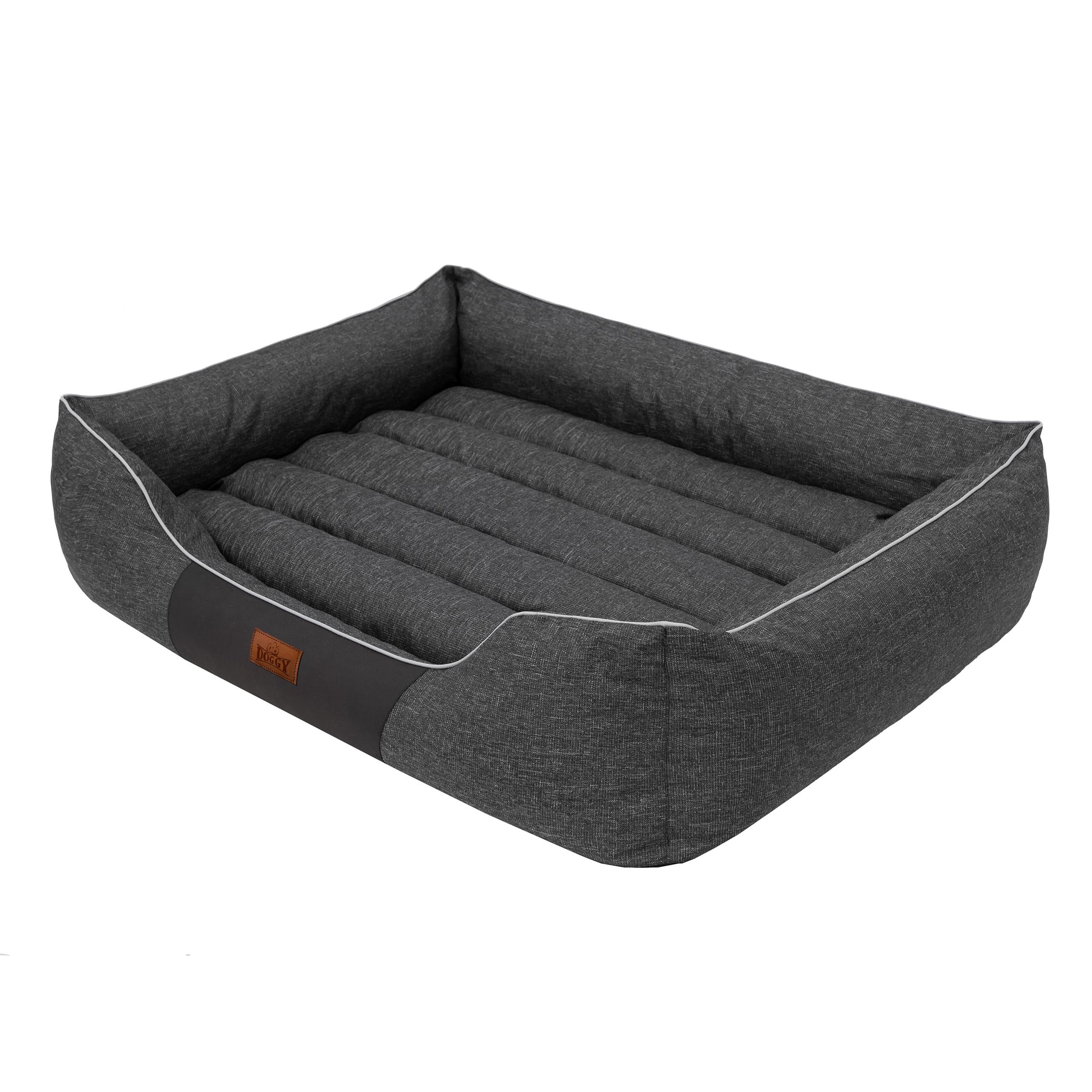Cuccia per animali domestici, cuscino per cani, lettino, cuscino per cani, letto per cani, letto per cani, letto per animali domestici, materasso XL – 65 x 50 cm, colore nero ecologico