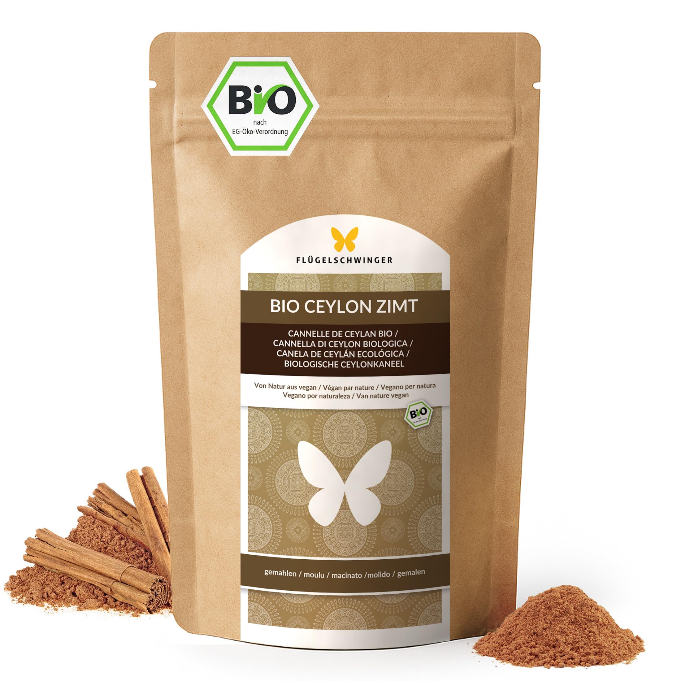 1 kg de canela de Ceilán ecológica, cultivada y producida según el estándar ecológico de la UE, sin aditivos (1000 g)