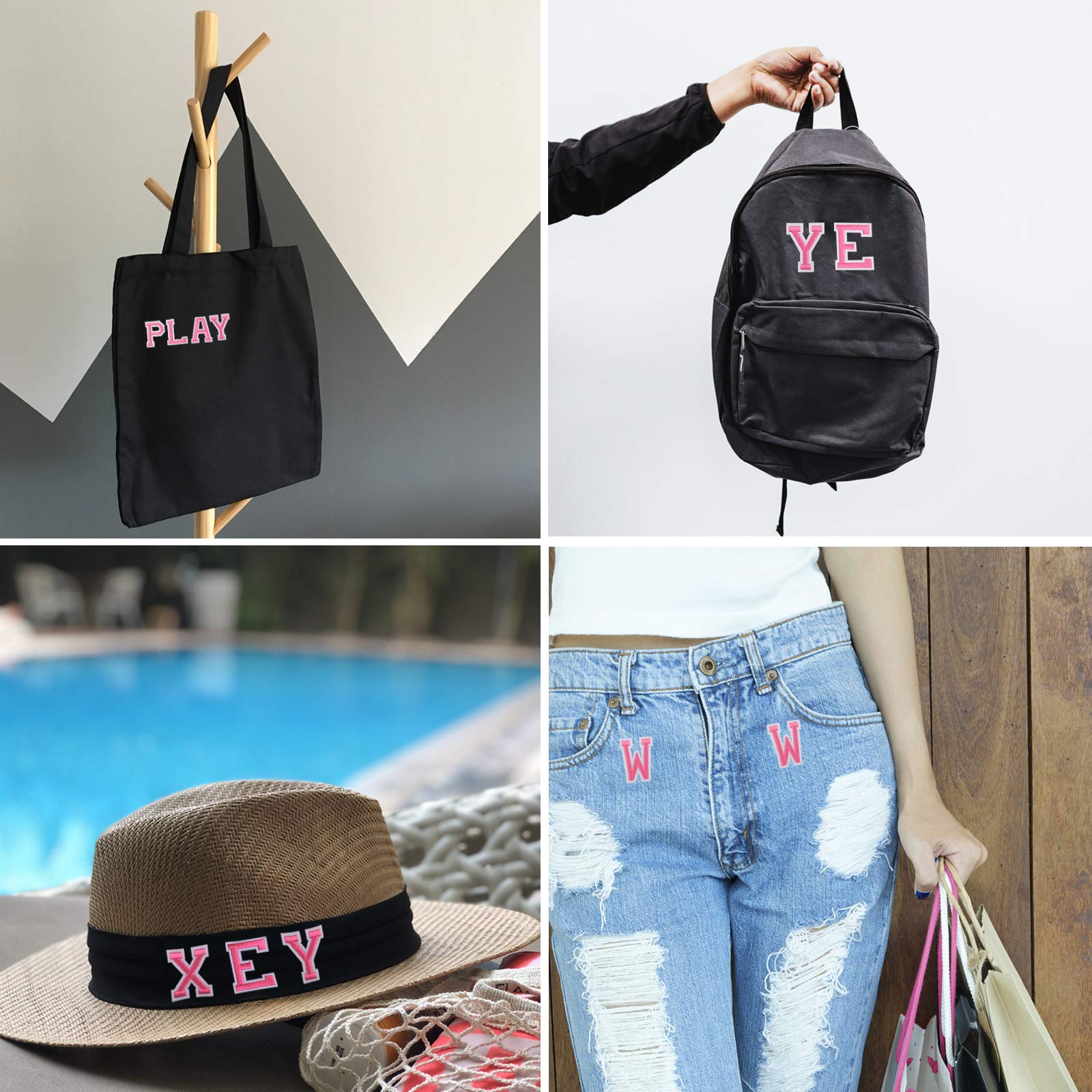 52 Stuks Opstrijkbare Letter Patches Naaien Op Alfabet Patches Stof Letters Patches Geborduurde Patch A Z Letter Voor Hoeden Jassen Overhemden En Jeans Diy C