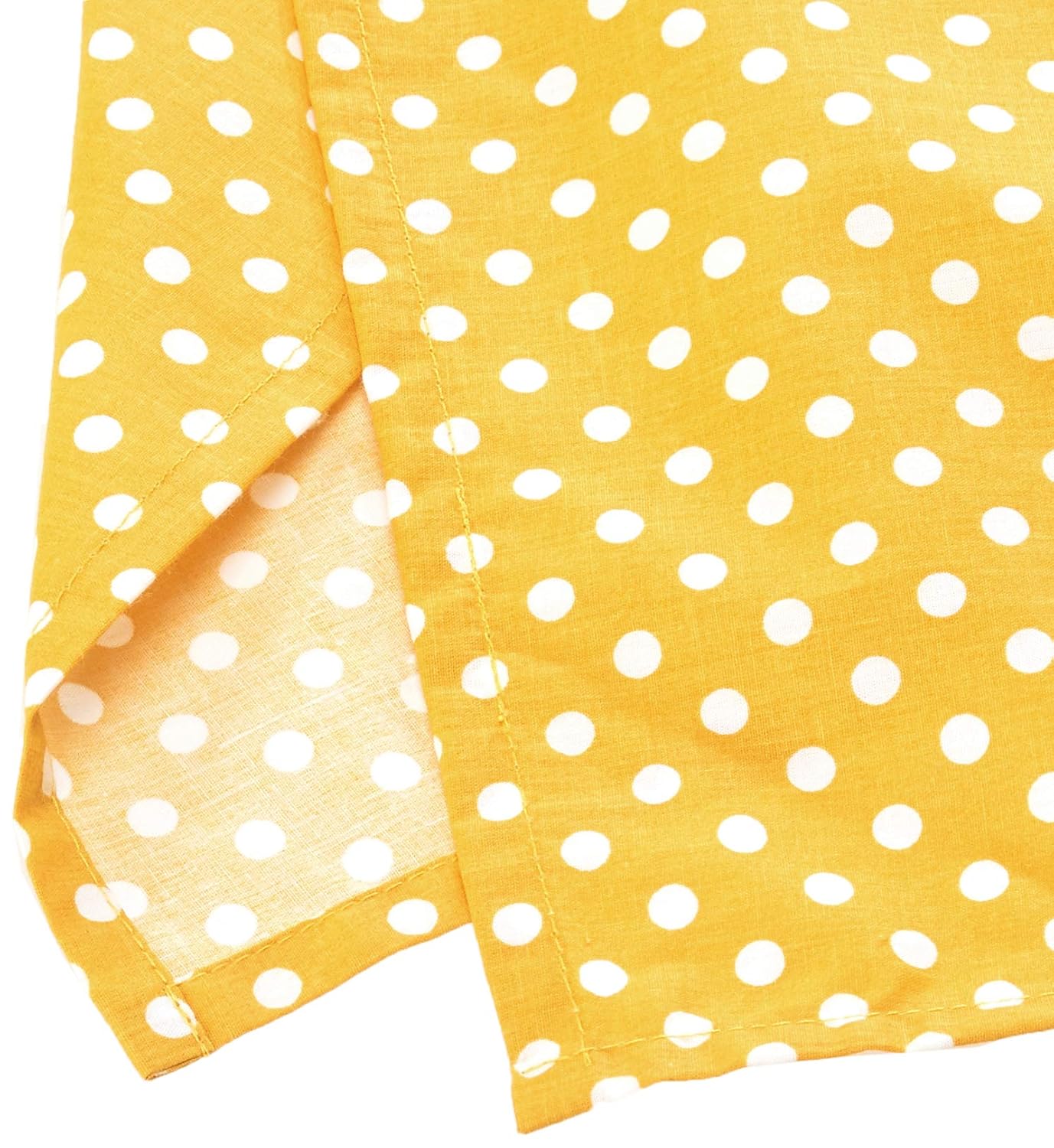 Bacati - Mix N Match Pin Dots Crib/Toddler Bed Skirt (Yellow)