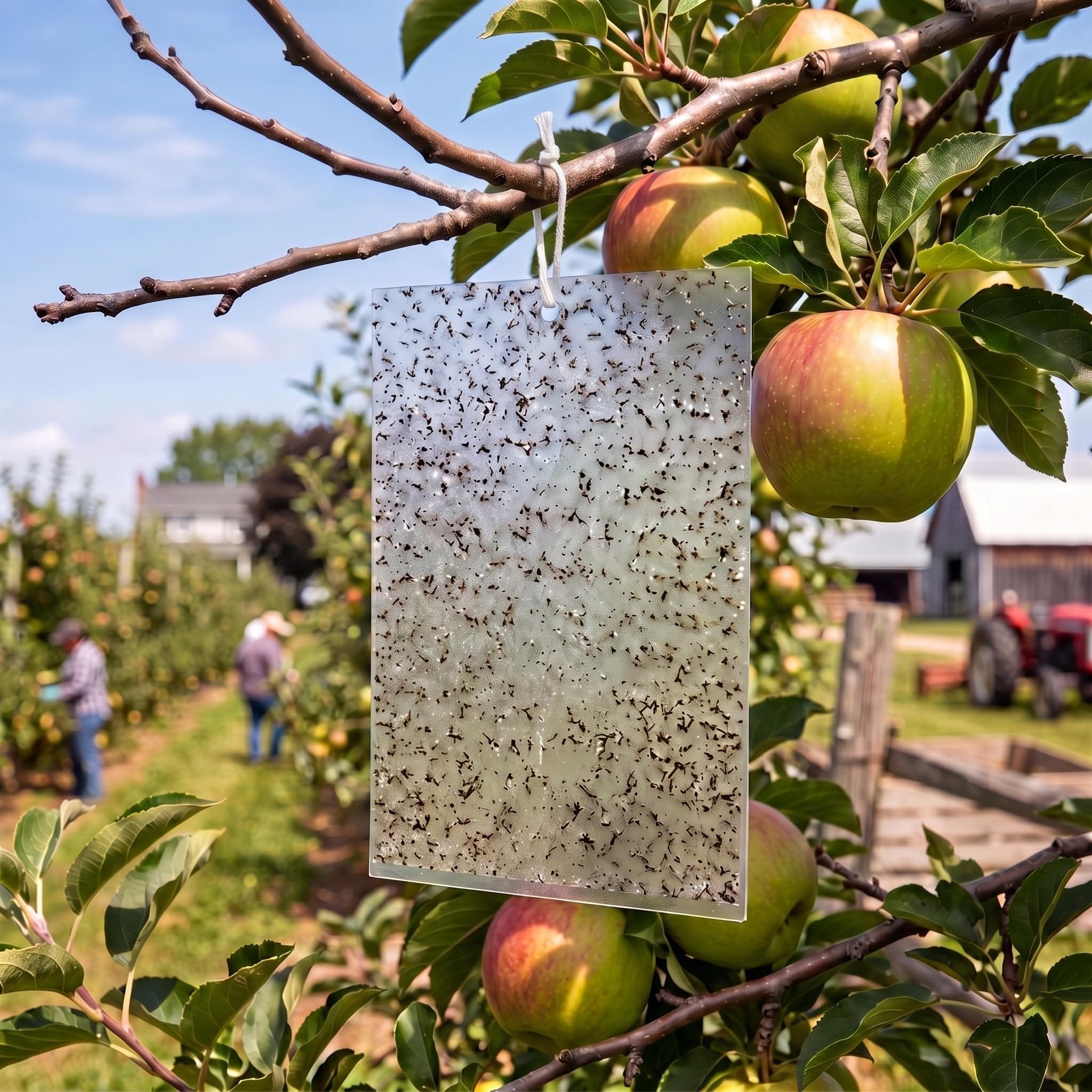 100 Stück Gnat Sticky Traps für Pflanzen, transparent, doppelseitig, für drinnen und draußen, Schädlingsbekämpfung für Trauermücken, Fruchtfliegen, Weiße Fliegen, Blattläuse und Minenarbeiter