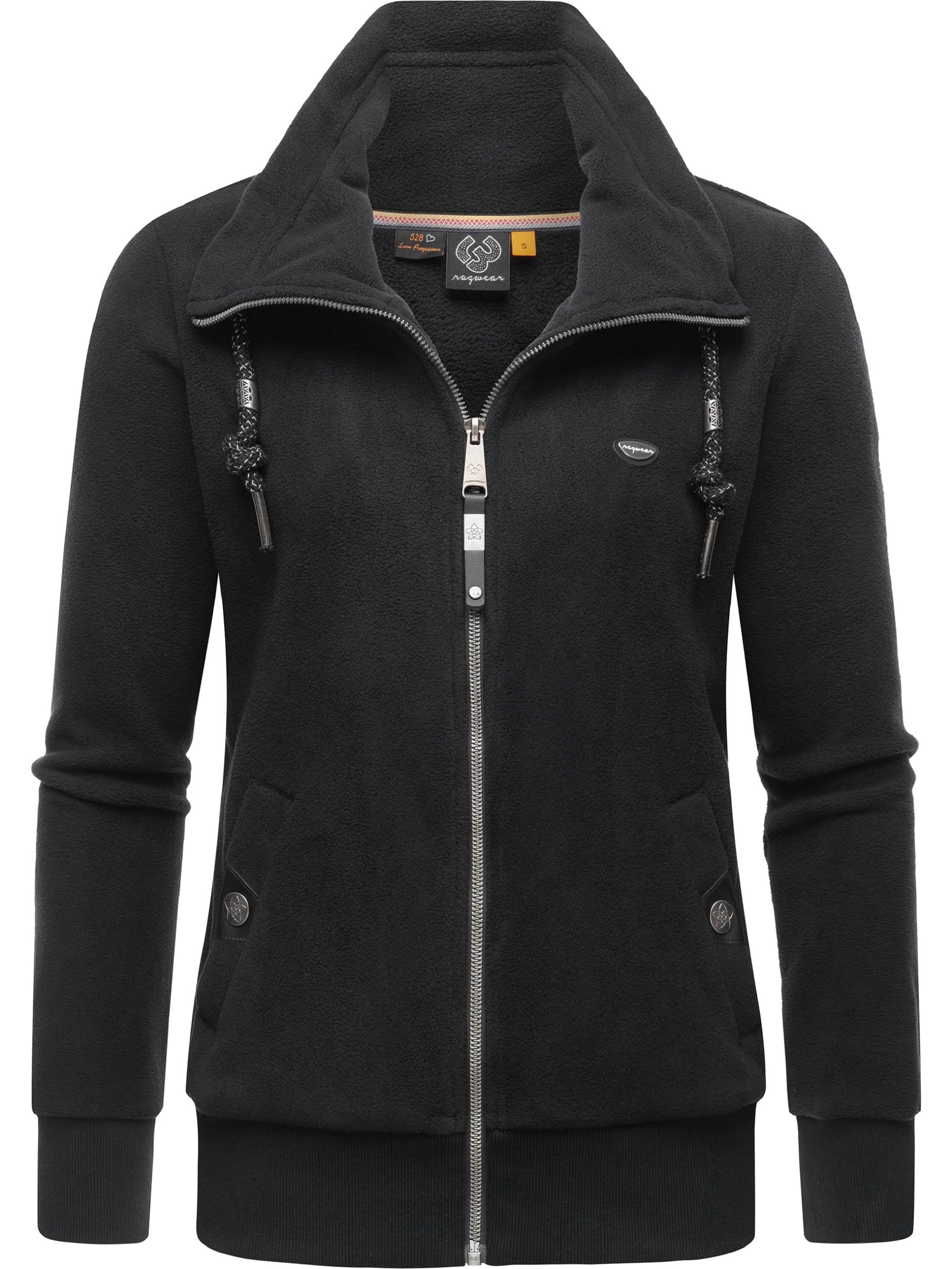 Ragwear Damska bluza z kapturem z zamkiem błyskawicznym Rylie Fleece Zip Solid XS-XXL